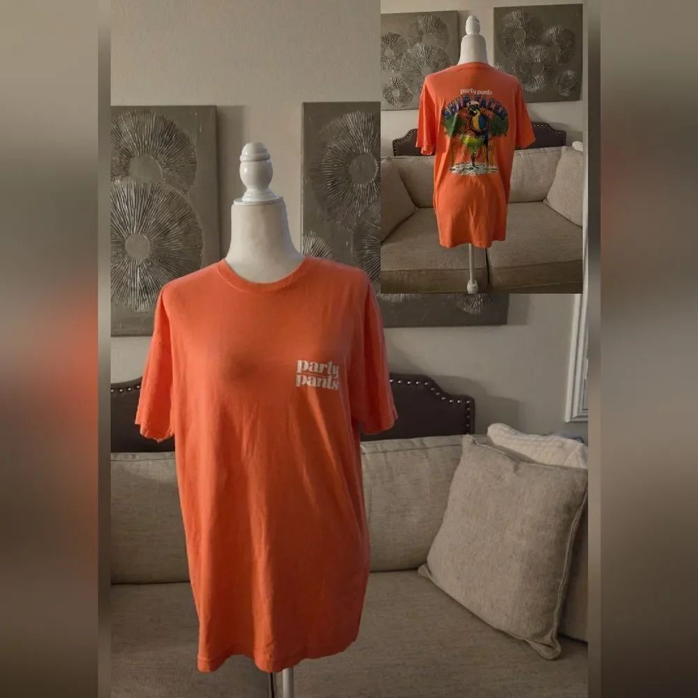 Party Pants Men's "Ship Faced" Short Sleeve T-shirt Sz Lg